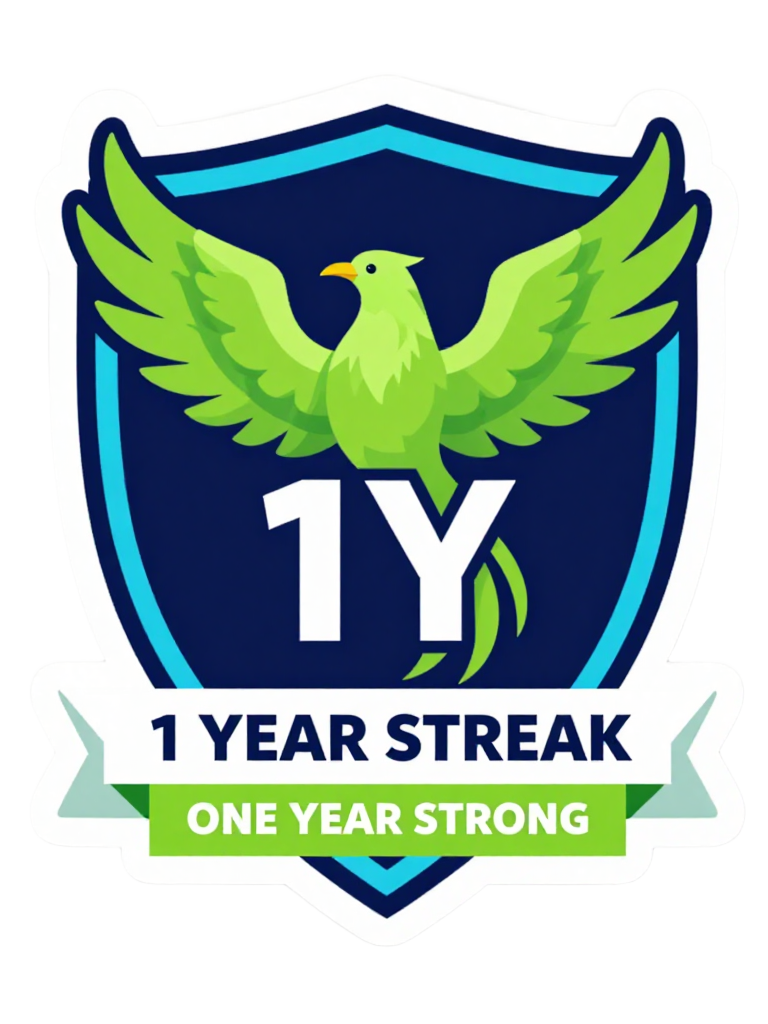 1 Year Streak badge