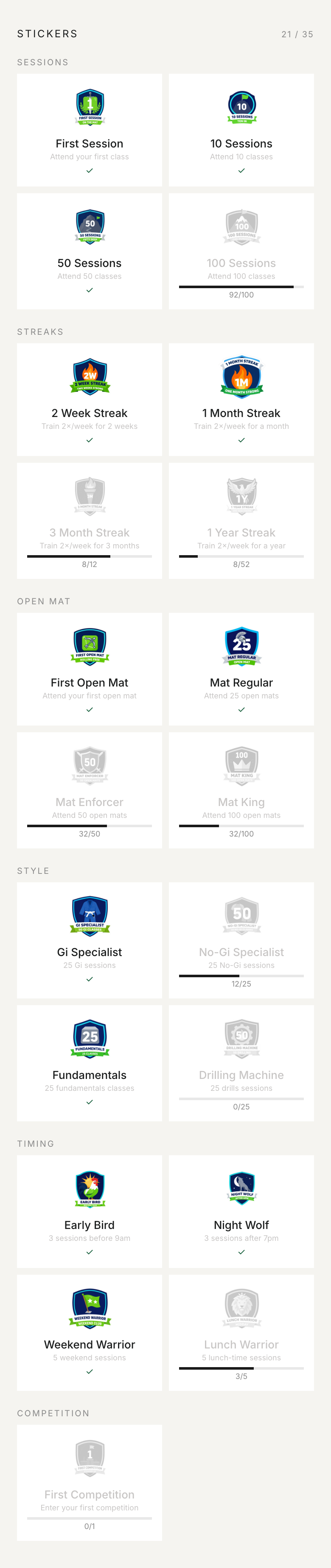 Student badges